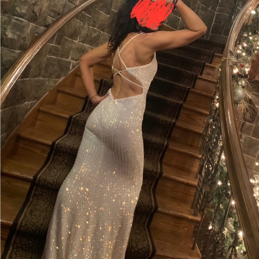 La femme long sequin dress Size 4 Only worn once